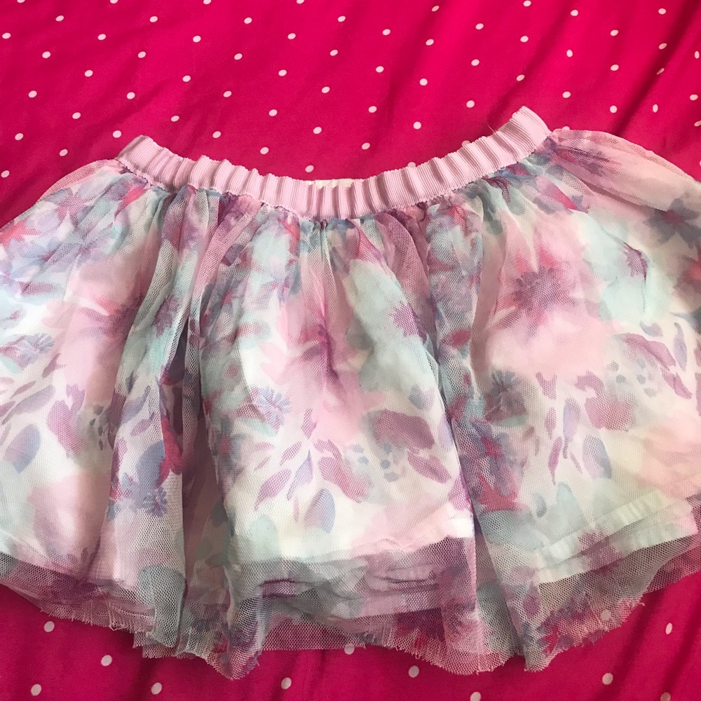 3T Floral Puffy Skirt